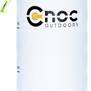 Cnoc Outdoors Vesica Collapsible Water Bottle, narrow mouth green